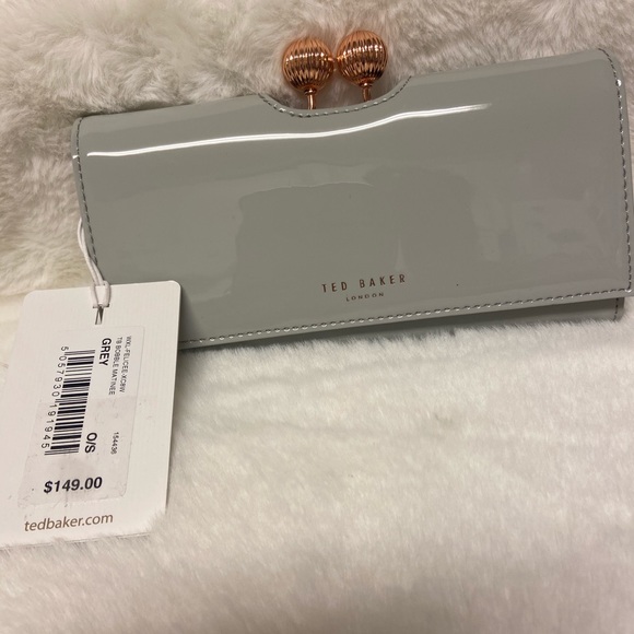 Ted Baker Handbags - NWT! Yes Baker London Grey (mint green) Wallet